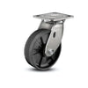 6" x 2" Stainless Steel Precision Ball Bearing Caster with 4" x 4.5" Plate - Heavy-Duty Nylon Wheel for Smooth Mobility - Model D4.06109.535 SS colson-header