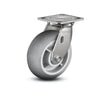 6" x 2" Stainless Performa Rubber Caster with Precision Ball Bearings | Heavy-Duty 4" x 4.5" Plate | Model D4.06109.555 SS for Optimal Mobility and Durability colson-header1