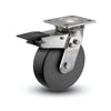 6" x 2" Commander HD Precision Ball Bearing Caster with Total Lock - Heavy-Duty Steel Construction, 4" x 4.5" Plate for Enhanced Stability and Performance (Model: D4.06109.5PN BRK4 SS) colson-header