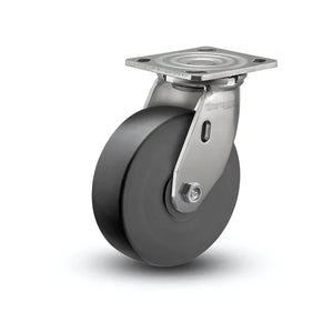 6" x 2" Stainless Commander HD Precision Ball Bearing Caster and 4-Inch x 4.5-Inch Plate - Heavy-Duty Solution for Reliable Mobility - D4.06109.5PN SS colson-header