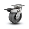 Stainless Steel 6" Swivel Caster with Total Lock | 1100 lb Capacity | Solid Elastomer Wheel colson-header