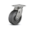 Stainless Steel 6"x2" Swivel Caster | 1100 lb Capacity | Solid Elastomer Wheel | 4"x4.5" Plate colson-header