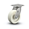 6" x 2" Stainless Steel Hi-Temp Retort Caster with Delrin Bearing and 4" x 4.5" Mounting Plate - Durable for High-Temperature Industrial, Pharmaceutical, and Food Processing Applications - Model D4.06109.831 RW SS colson-header