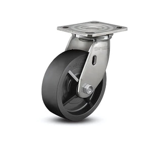 Colson D4.06109.831 SS 6" x 2" Polyolefin Stainless Caster – 4" x 4.5" Plate
