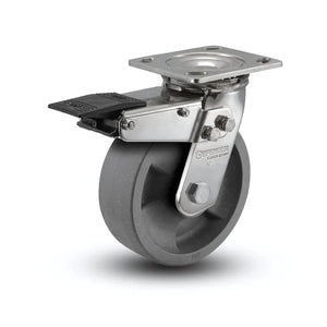 Colson D4.06109.835 6"x2" Glass-Filled Nylon Total Lock Stainless Caster