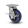 Colson Casters Stainless 6" x 2" Eagle Polyurethane Roller Bearing CAM-Brake Caster - 4" x 4.5" Plate - SKU: D4.06109.929 EG BRK3 SS WB29 | Durable, Heavy-Duty Mobility Solution for Industrial and Commercial Use colson-header