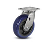 Stainless Steel 6"x2" Eagle Polyurethane Caster | 1100 lb Capacity | 4"x4.5" Plate CasterHQ