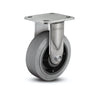 8" x 2" Stainless Performa Rubber Flat/Conductive Rigid Caster with Roller Bearing - Heavy-Duty, 4" x 4.5" Plate - Model D4.08108.459 COND SS WB29 colson-header1