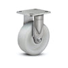Stainless Steel 8"x2" White Nylon Delrin Bearing Rigid Caster with 4"x4.5" Plate colson-header1