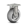 8" x 2" Stainless Performa Rubber (Round) Delrin Bearing Rigid Caster with 4" x 4.5" Plate - Heavy-Duty Mobility Solution for Industrial Applications -  D4.08108.551 SS colson-header1