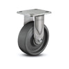 8" x 2" Solid Elastomer Precision Ball Bearing Rigid Caster with 4" x 4.5" Plate - Heavy-Duty Design for Industrial and Warehouse Applications - D4.08108.835 EN SS colson-header