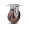 Stainless Steel 8"x2" Thermo Hi-Temp Roller Bearing Rigid Caster with 4"x4.5" Plate - Colson Casters colson-header1