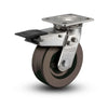 Colson Casters 8" x 2" Hi-Temp Phenolic Delrin Bearing Caster with Total Lock & 4" x 4.5" Plate - SKU: D4.08109.331 HT BRK4 SS - High-Temperature Industrial Mobility Solution colson-header