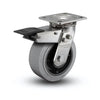 Stainless Steel Heavy Duty Swivel Caster with Total Lock - 500 lb Capacity, 8" x 2" Performa Rubber Wheel colson-header1