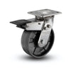 Stainless Steel 8"x2" Precision Ball Bearing Swivel Caster with Total Lock, 4"x4.5" Plate colson-header1