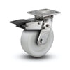 Stainless Steel 8"x2" Precision Ball Bearing Swivel Caster with Total Lock, 4"x4.5" Plate, and 1200 lb Load Capacity colson-header1