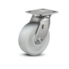 Stainless Steel 8"x2" White Nylon Precision Ball Bearing Swivel Caster with 4"x4.5" Plate & 1200 lb Load Capacity colson-header1