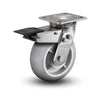 Stainless Steel 8"x2" Performa Rubber Caster with Total Lock | 600 lb Capacity | 4"x4.5" Plate | Swivel Caster colson-header1