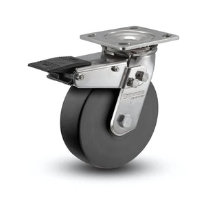 Colson 8" x 2" Swivel Total Lock Stainless Caster – 1250 lb