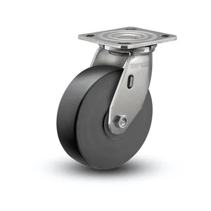 Stainless Steel 8"x2" Commander HD Precision Ball Bearing Swivel Caster with 4"x4.5" Plate - 1250 lb Load Capacity colson-header1