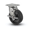 Heavy-Duty Stainless Steel 8" Hi-Temp Nylon Delrin Bearing Side-Lock Swivel Caster with 4" x 4.5" Top Plate colson-header1