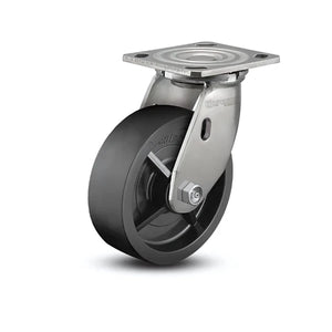 8" x 2" Stainless Polyolefin Caster with Delrin Bearing and 4" x 4.5" Plate – Durable, Corrosion-Resistant for Industrial & Commercial Use - D4.08109.831 SS colson-header
