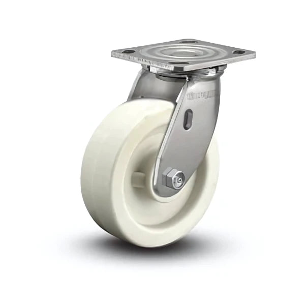 8" x 2" Stainless Hi-Temp Retort Precision Ball Bearing Caster with 4" x 4.5" Plate – Durable, Corrosion-Resistant, and Ideal for Industrial and Food-Grade Applications (D4.08109.835 RW SS) colson-header