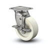 8" x 2" Stainless Hi-Temp Retort Roller Bearing Side-Lock Caster with 4" x 4.5" Plate – Heavy-Duty, High-Temperature & Corrosion Resistant Caster for Industrial Use – Model D4.08109.839 RW BRK7 SS WB29 colson-header