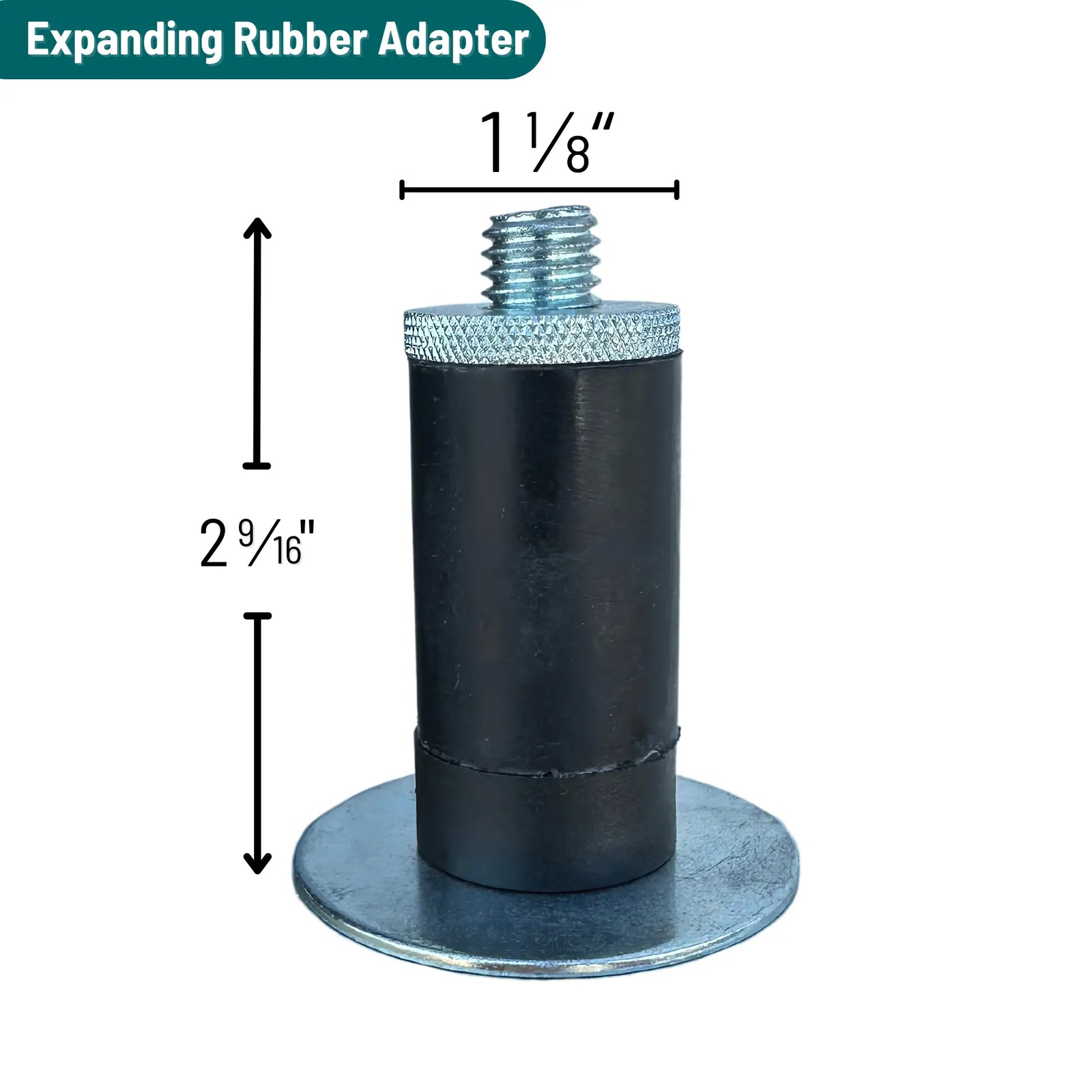 Durastar 1-1/8" ID Rubber Expandable Adapter -  | CasterHQ