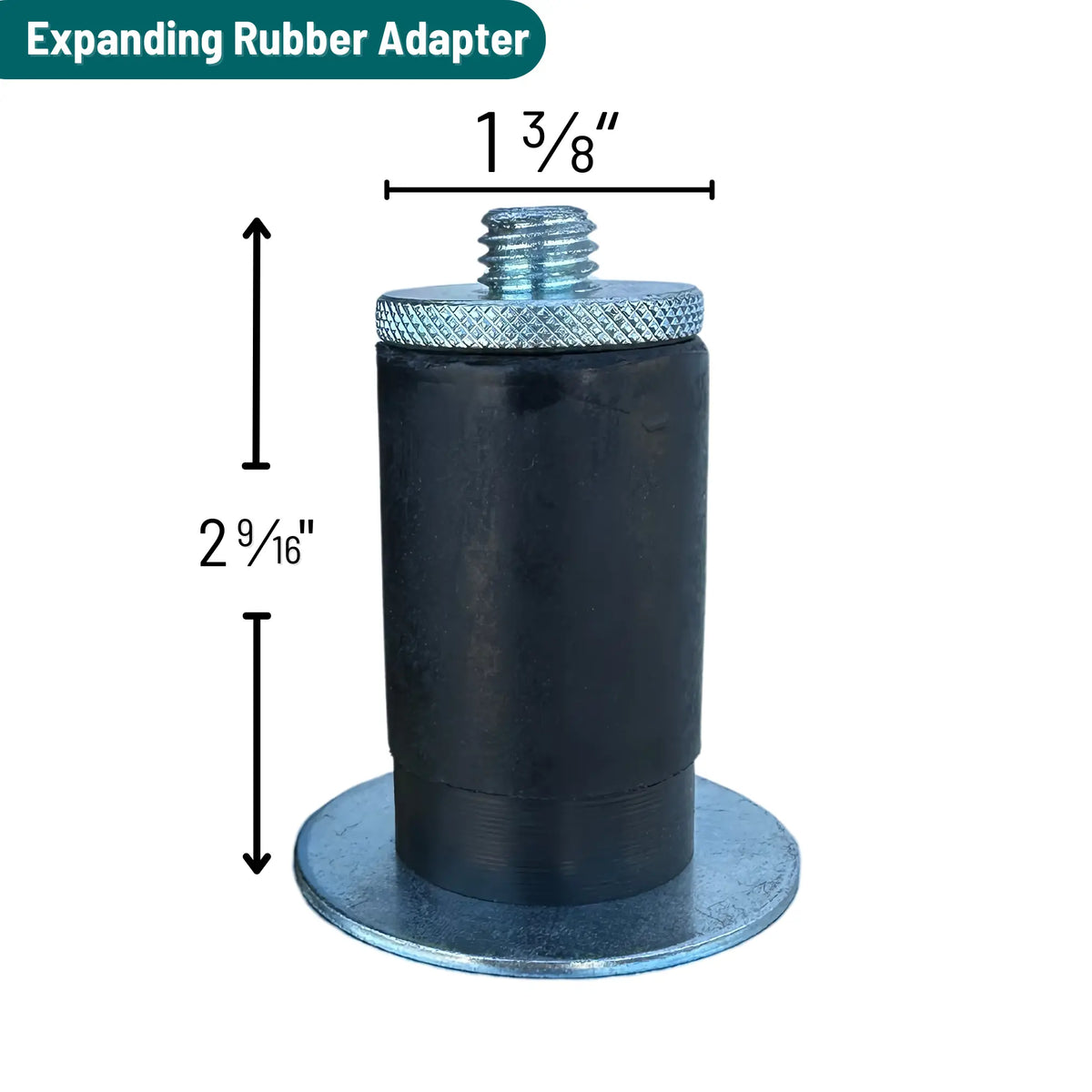 Durastar 1-3/8" ID Rubber Expandable Adapter -  | CasterHQ