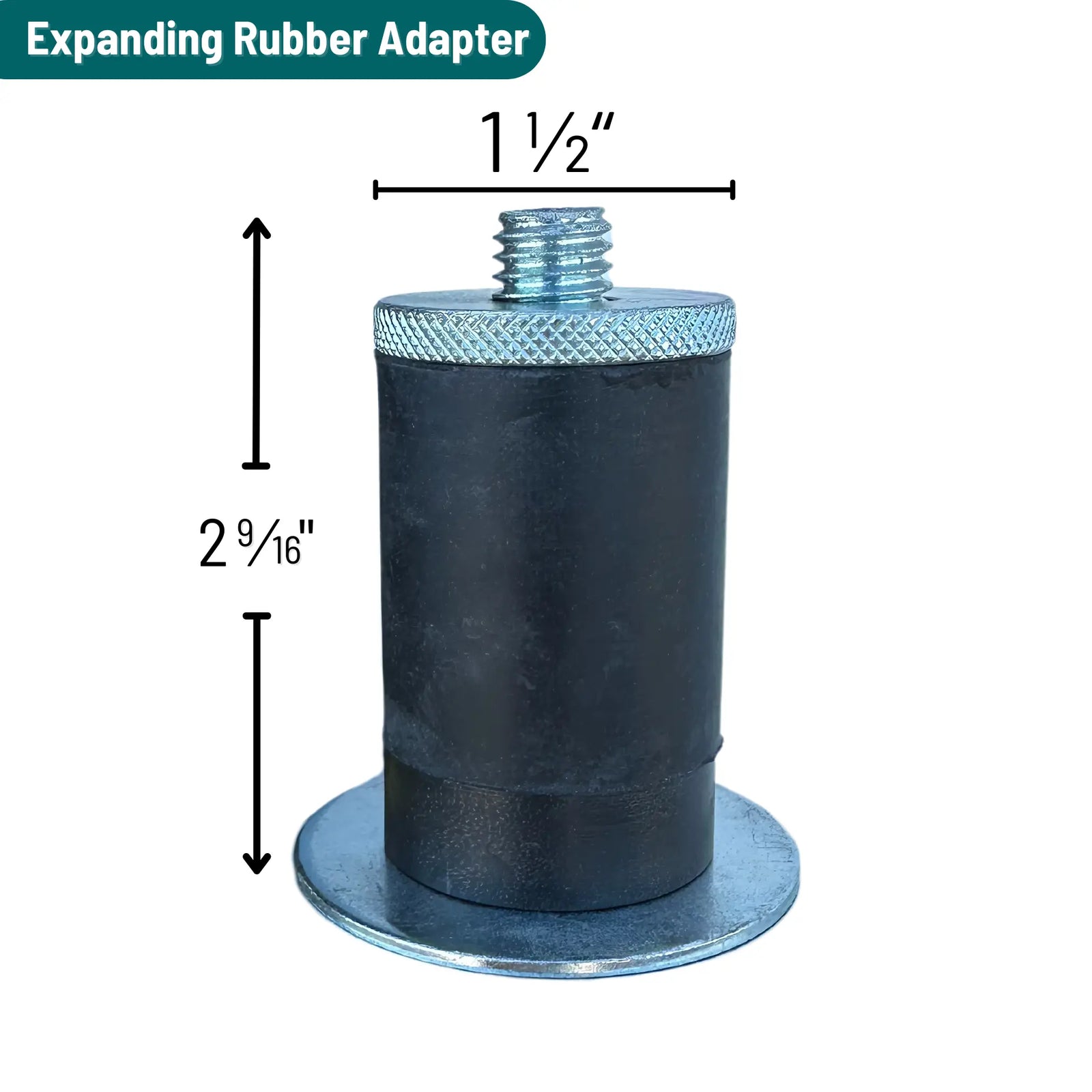 Durastar 1-1/2" ID Rubber Expandable Adapter -  | CasterHQ