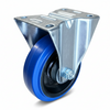 Colson Elastique E529RB 5 inch blue rubber rigid caster — 440 lb capacity, top plate mount, non-marking elastic rubber wheel