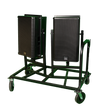 Corps Design Tilting Dual Main Speaker Cart (up to 20"w x 19"d) - FC-DDMAIN | Heavy-Duty, Vertical Speaker Orientation, Tilt-Lock System & Cable Hook for Professional Audio Systems Corps Design Logo - We Move Music