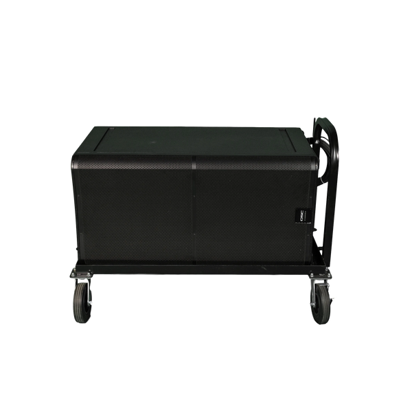 Corps Design Dual Subwoofer Cart FC-DDSUB - Heavy Duty PA System Transport Cart for Dual Subwoofers with Cable Hook, Fits Most Models Corps Design Logo - We Move Music