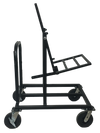 Corps Design Single Tilting Vertical Speaker Cart (Up to 20"w x 19"d) - FC-SPKV | Secure Tilt-Lock System, Cable Management, Custom Configurations Corps Design Logo - We Move Music
