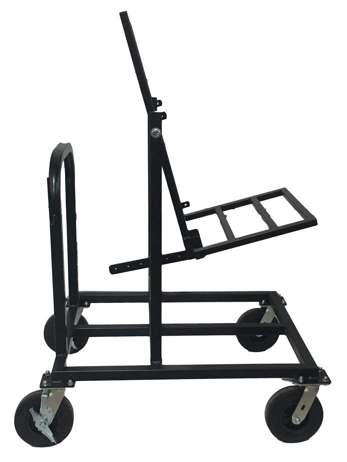 Corps Design Single Tilting Vertical Speaker Cart (Up to 20"w x 19"d) - FC-SPKV | Secure Tilt-Lock System, Cable Management, Custom Configurations -  | CasterHQ