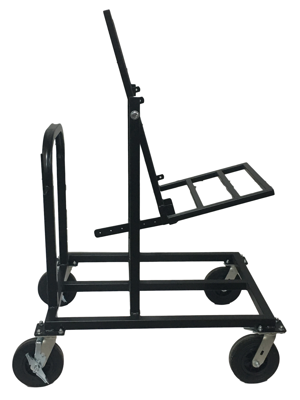 Corps Design Single Tilting Vertical Speaker Cart (Up to 20"w x 19"d) - FC-SPKV | Secure Tilt-Lock System, Cable Management, Custom Configurations Corps Design Logo - We Move Music