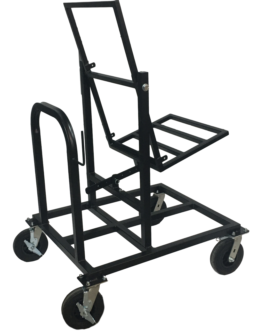 Corps Design Single Tilting Vertical Speaker Cart (Up to 20"w x 19"d) - FC-SPKV | Secure Tilt-Lock System, Cable Management, Custom Configurations Corps Design Logo - We Move Music