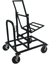 Corps Design Single Tilting Vertical Speaker Cart (Up to 20"w x 19"d) - FC-SPKV | Secure Tilt-Lock System, Cable Management, Custom Configurations Corps Design Logo - We Move Music