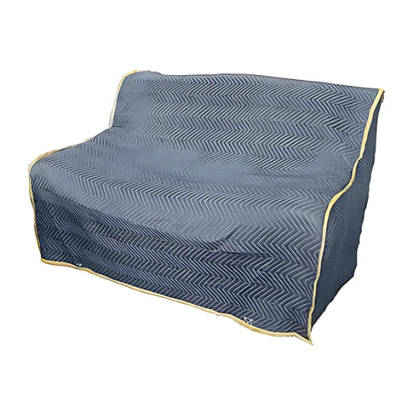 63" x 37" x 45" Padded Love Seat Cover with Secure Strap - Durable Protection for Indoor and Outdoor Furniture | FC1006 American-Moving-Supplies