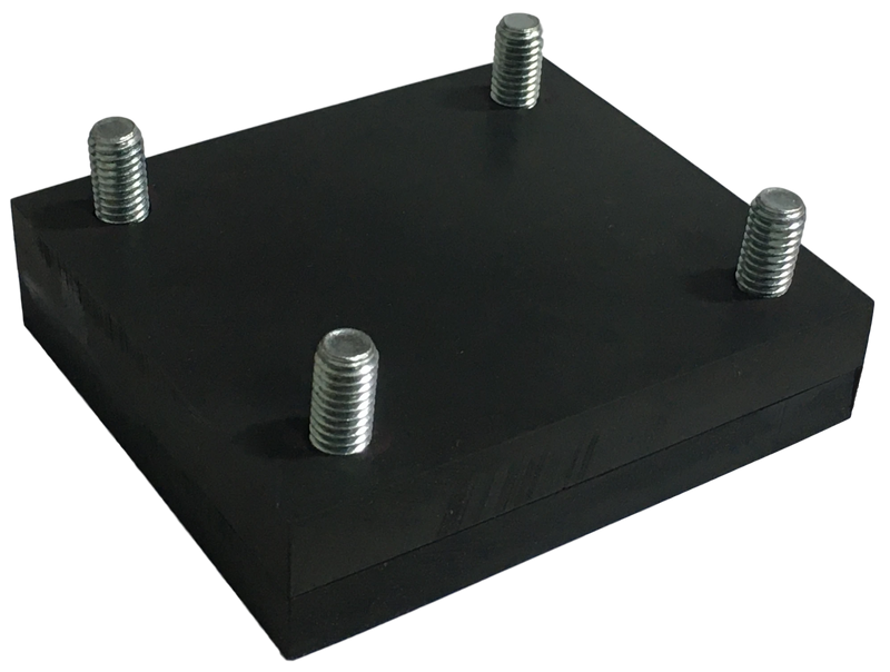 Corps Design Stage Box Indoor Conversion Kit for FCBOX1, FCBOX2, FCBOX3, FCBOX4, and FCBOX-PAD - 1" Neoprene Floor Pads & Spacers for Stability and Protection - SKU: FCBOX-PAD Corps Design Logo - We Move Music