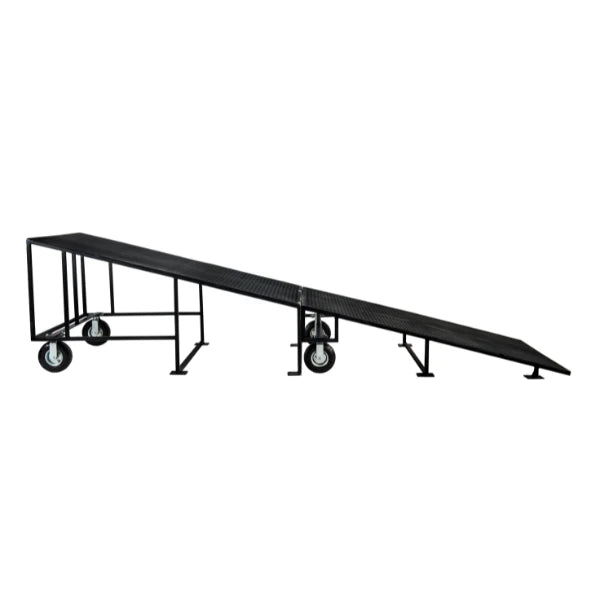 Corps Design Stage Box Ramp Unit (4' x 3' x 12') - 2 Pieces, Non-Skid Surface, Weather-Resistant, SKU: FCBOX-RAMP Corps Design Logo - We Move Music