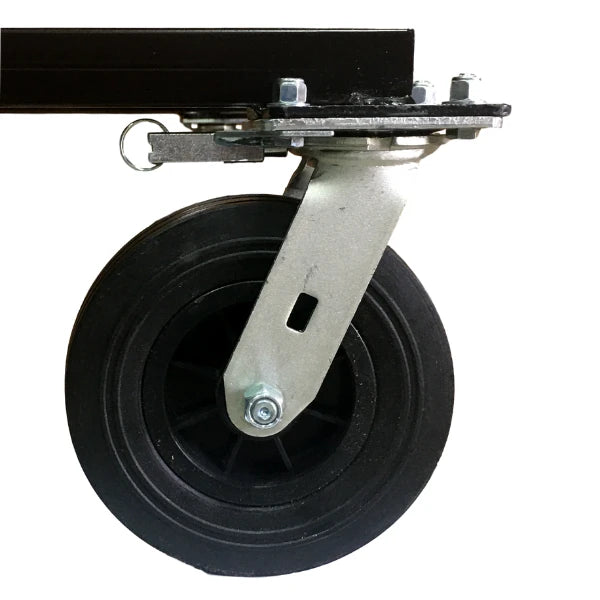 Swivel Lock Assembly for 4x4.5" Caster Top Plate (Includes Hardware) - FCCASTL | Mobility Control for Carts & Frames Corps Design Logo - We Move Music