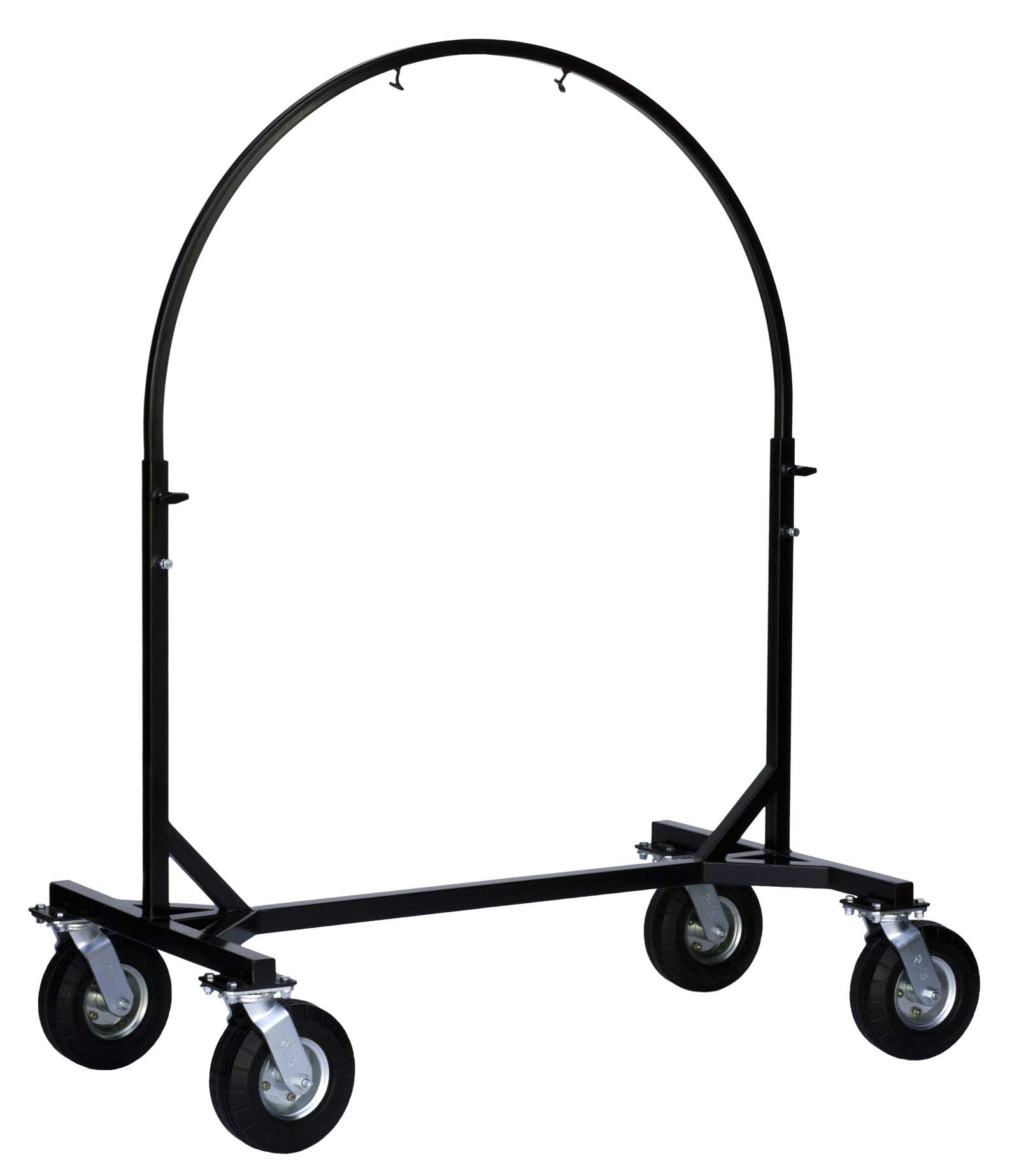 Corps Design Adjustable Gong Stand FCGONG - Height Adjustable Frame for Gongs up to 40", Gloss Black Powder-Coated Finish, 360° Welded Construction, with Industrial Swivel Casters for Easy Mobility Corps Design Logo - We Move Music