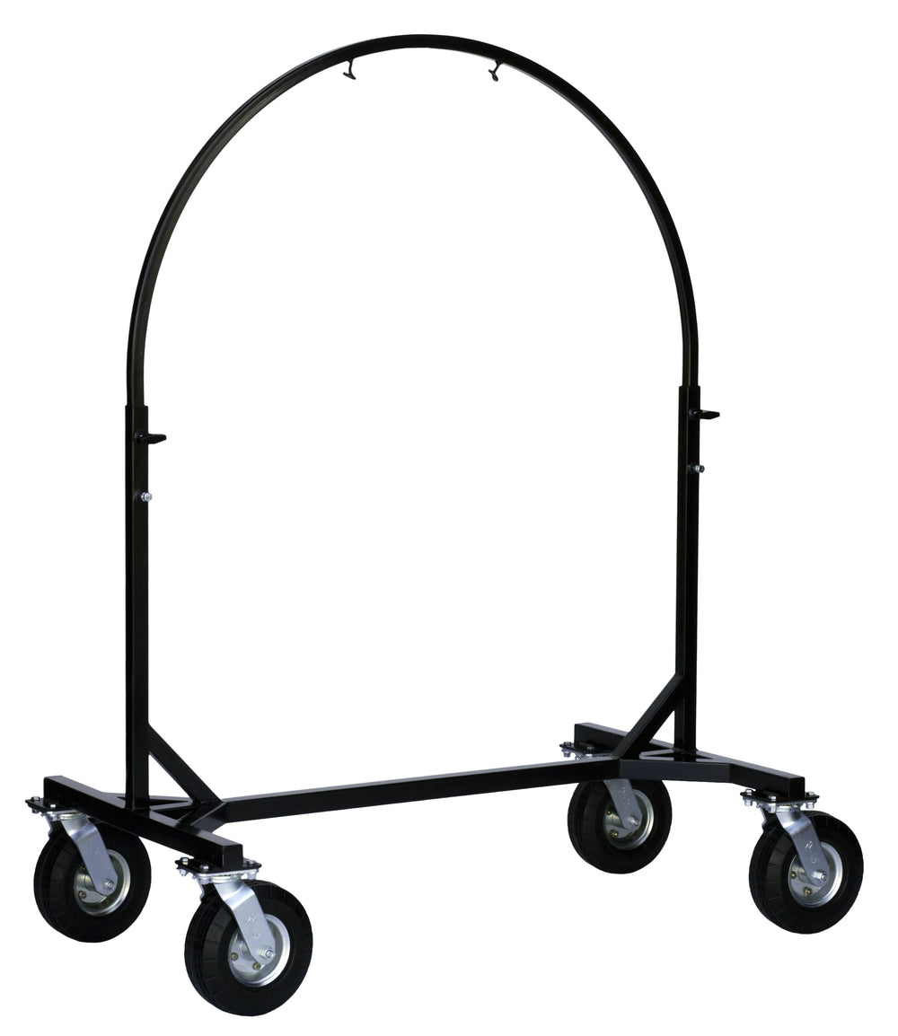 Corps Design Adjustable Gong Stand FCGONG - Height Adjustable Frame for Gongs up to 40", Gloss Black Powder-Coated Finish, 360° Welded Construction, with Industrial Swivel Casters for Easy Mobility Corps Design Logo - We Move Music