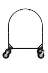 Corps Design Adjustable Gong Stand FCGONG - Height Adjustable Frame for Gongs up to 40", Gloss Black Powder-Coated Finish, 360° Welded Construction, with Industrial Swivel Casters for Easy Mobility Corps Design Logo - We Move Music