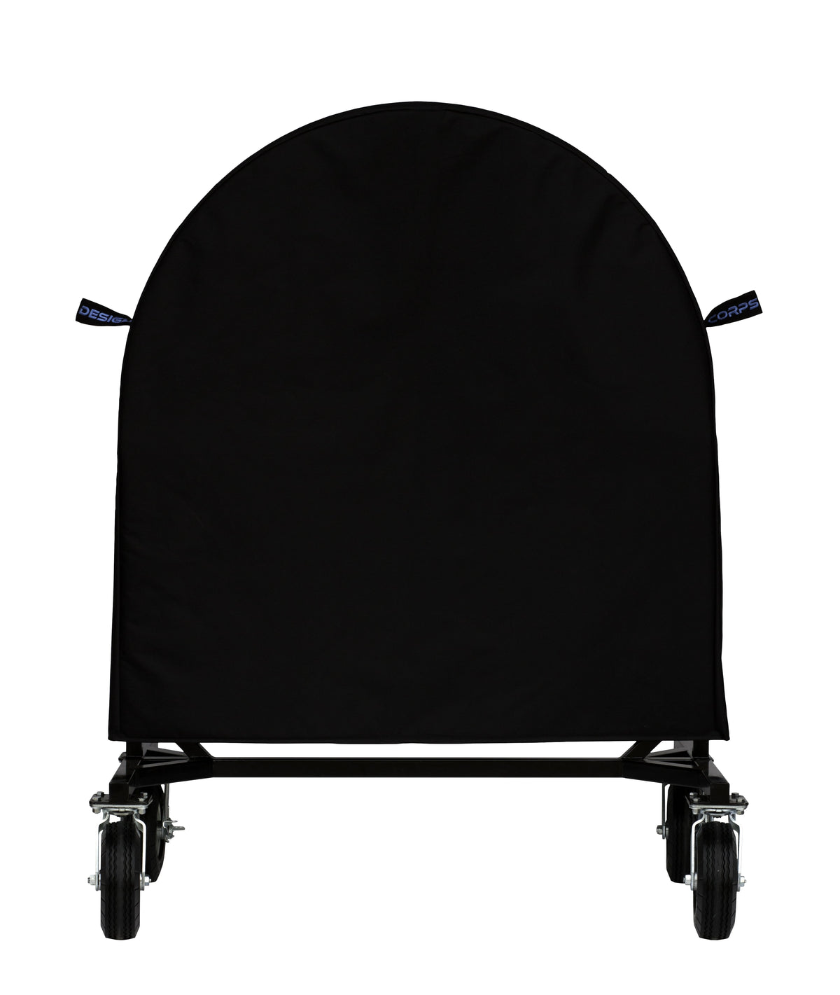 Corps Design Adjustable Gong Stand FCGONG - Height Adjustable Frame for Gongs up to 40", Gloss Black Powder-Coated Finish, 360° Welded Construction, with Industrial Swivel Casters for Easy Mobility Corps Design Logo - We Move Music