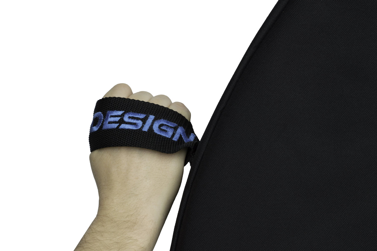 Corps Design Adjustable Gong Stand FCGONG - Height Adjustable Frame for Gongs up to 40", Gloss Black Powder-Coated Finish, 360° Welded Construction, with Industrial Swivel Casters for Easy Mobility Corps Design Logo - We Move Music