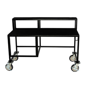 Corps FC Design Lighting Desk – Mixer Desk with 12U + 4U Rack Space, FCLIGHT | Customizable, Secure, Mobile Solution for Theaters, Auditoriums, and Studios Corps Design Logo - We Move Music