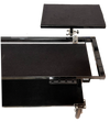 Corps Design Adjustable Height Cart for Mallet Station with Laptop Table, Mallet Holders, and Cable Management - FCMALLET Corps Design Logo - We Move Music